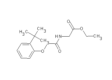 ethyl N-[(2-tert-butylphenoxy)acetyl]glycinate