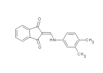 2-{[(3,4-dimethylphenyl)amino]methylene}-1H-indene-1,3(2H)-dione