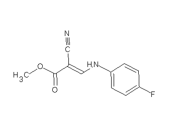 methyl 2-cyano-3-[(4-fluorophenyl)amino]acrylate