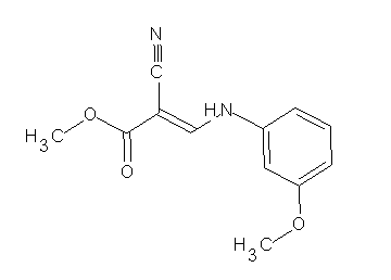 methyl 2-cyano-3-[(3-methoxyphenyl)amino]acrylate