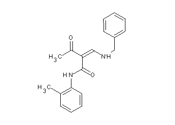 2-acetyl-3-(benzylamino)-N-(2-methylphenyl)acrylamide