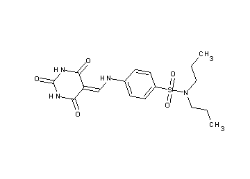N,N-dipropyl-4-{[(2,4,6-trioxotetrahydro-5(2H)-pyrimidinylidene)methyl]amino}benzenesulfonamide