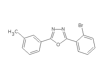 2-(2-bromophenyl)-5-(3-methylphenyl)-1,3,4-oxadiazole