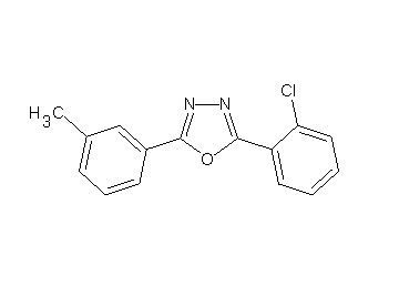 2-(2-chlorophenyl)-5-(3-methylphenyl)-1,3,4-oxadiazole