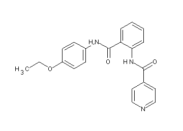 N-(2-{[(4-ethoxyphenyl)amino]carbonyl}phenyl)isonicotinamide