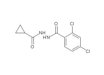 2,4-dichloro-N'-(cyclopropylcarbonyl)benzohydrazide 2,4-dichloro-N'-(cyclopropylcarbonyl)benzohydrazide