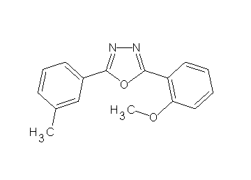 2-(2-methoxyphenyl)-5-(3-methylphenyl)-1,3,4-oxadiazole