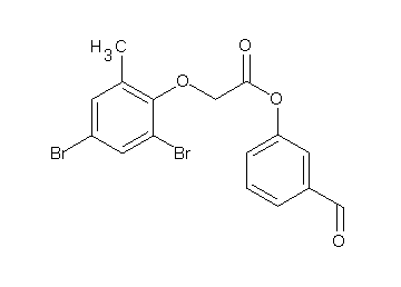 3-formylphenyl (2,4-dibromo-6-methylphenoxy)acetate