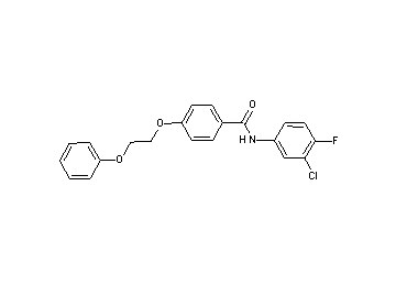 N-(3-chloro-4-fluorophenyl)-4-(2-phenoxyethoxy)benzamide