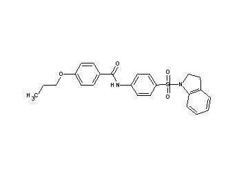 N-[4-(2,3-dihydro-1H-indol-1-ylsulfonyl)phenyl]-4-propoxybenzamide