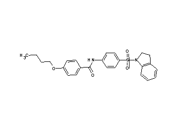 4-butoxy-N-[4-(2,3-dihydro-1H-indol-1-ylsulfonyl)phenyl]benzamide
