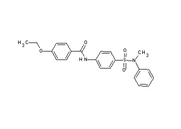 4-ethoxy-N-(4-{[methyl(phenyl)amino]sulfonyl}phenyl)benzamide