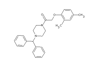 1-[(2,4-dimethylphenoxy)acetyl]-4-(diphenylmethyl)piperazine