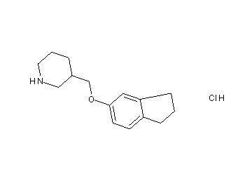 3-[(2,3-dihydro-1H-inden-5-yloxy)methyl]piperidine hydrochloride - Click Image to Close