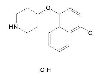4-[(4-chloro-1-naphthyl)oxy]piperidine hydrochloride