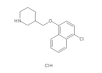 3-{[(4-chloro-1-naphthyl)oxy]methyl}piperidine hydrochloride