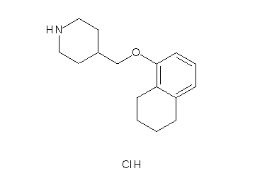 4-[(5,6,7,8-tetrahydro-1-naphthalenyloxy)methyl]piperidine hydrochloride