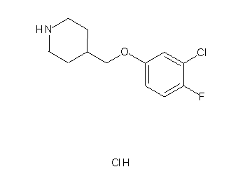 4-[(3-chloro-4-fluorophenoxy)methyl]piperidine hydrochloride