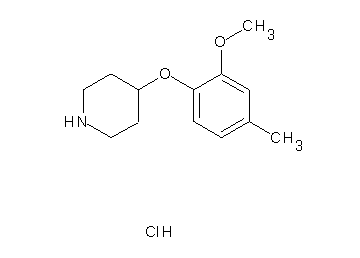 4-(2-methoxy-4-methylphenoxy)piperidine hydrochloride