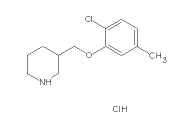 3-[(2-chloro-5-methylphenoxy)methyl]piperidine hydrochloride