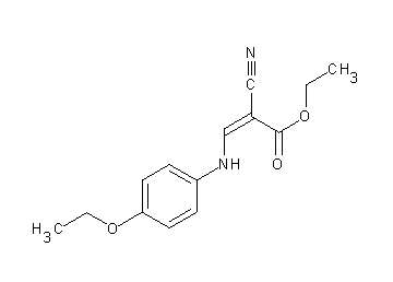 ethyl 2-cyano-3-[(4-ethoxyphenyl)amino]acrylate