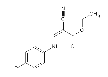 ethyl 2-cyano-3-[(4-fluorophenyl)amino]acrylate