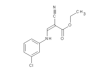 ethyl 3-[(3-chlorophenyl)amino]-2-cyanoacrylate