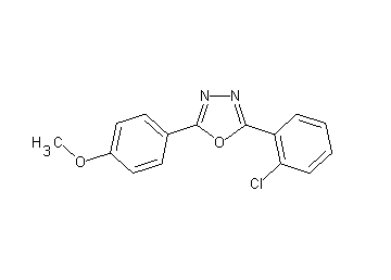 2-(2-chlorophenyl)-5-(4-methoxyphenyl)-1,3,4-oxadiazole