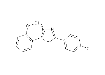 2-(4-chlorophenyl)-5-(2-methoxyphenyl)-1,3,4-oxadiazole