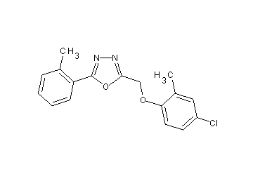 2-[(4-chloro-2-methylphenoxy)methyl]-5-(2-methylphenyl)-1,3,4-oxadiazole