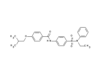 N-(4-{[ethyl(phenyl)amino]sulfonyl}phenyl)-4-isobutoxybenzamide