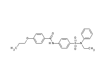 N-(4-{[ethyl(phenyl)amino]sulfonyl}phenyl)-4-propoxybenzamide