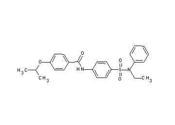 N-(4-{[ethyl(phenyl)amino]sulfonyl}phenyl)-4-isopropoxybenzamide