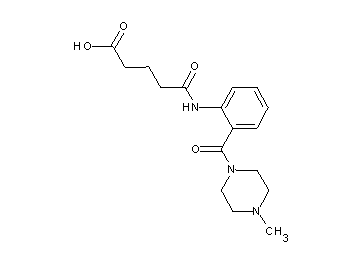 5-({2-[(4-methyl-1-piperazinyl)carbonyl]phenyl}amino)-5-oxopentanoic acid
