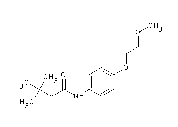 N-[4-(2-methoxyethoxy)phenyl]-3,3-dimethylbutanamide