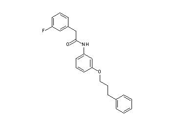 2-(3-fluorophenyl)-N-[3-(3-phenylpropoxy)phenyl]acetamide