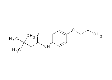 3,3-dimethyl-N-(4-propoxyphenyl)butanamide