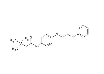 3,3-dimethyl-N-[4-(2-phenoxyethoxy)phenyl]butanamide