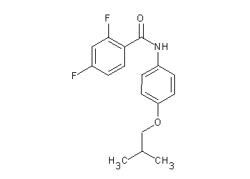 2,4-difluoro-N-(4-isobutoxyphenyl)benzamide