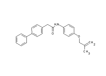 2-(4-biphenylyl)-N-{4-[(2-methyl-2-propen-1-yl)oxy]phenyl}acetamide - Click Image to Close