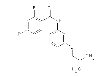 2,4-difluoro-N-(3-isobutoxyphenyl)benzamide - Click Image to Close