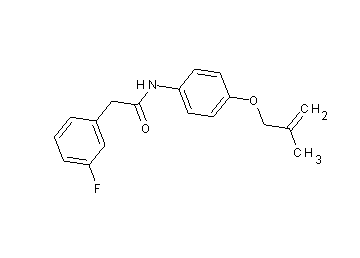 2-(3-fluorophenyl)-N-{4-[(2-methyl-2-propen-1-yl)oxy]phenyl}acetamide - Click Image to Close