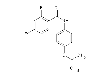 2,4-difluoro-N-(4-isopropoxyphenyl)benzamide