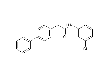 2-(4-biphenylyl)-N-(3-chlorophenyl)acetamide