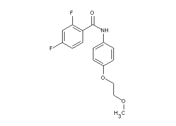 2,4-difluoro-N-[4-(2-methoxyethoxy)phenyl]benzamide