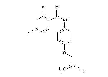 2,4-difluoro-N-{4-[(2-methyl-2-propen-1-yl)oxy]phenyl}benzamide