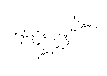 N-{4-[(2-methyl-2-propen-1-yl)oxy]phenyl}-3-(trifluoromethyl)benzamide
