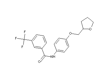 N-[4-(tetrahydro-2-furanylmethoxy)phenyl]-3-(trifluoromethyl)benzamide