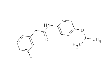 2-(3-fluorophenyl)-N-(4-isopropoxyphenyl)acetamide 2-(3-fluorophenyl)-N-(4-isopropoxyphenyl)acetamide