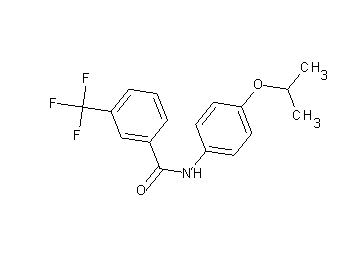 N-(4-isopropoxyphenyl)-3-(trifluoromethyl)benzamide N-(4-isopropoxyphenyl)-3-(trifluoromethyl)benzamide